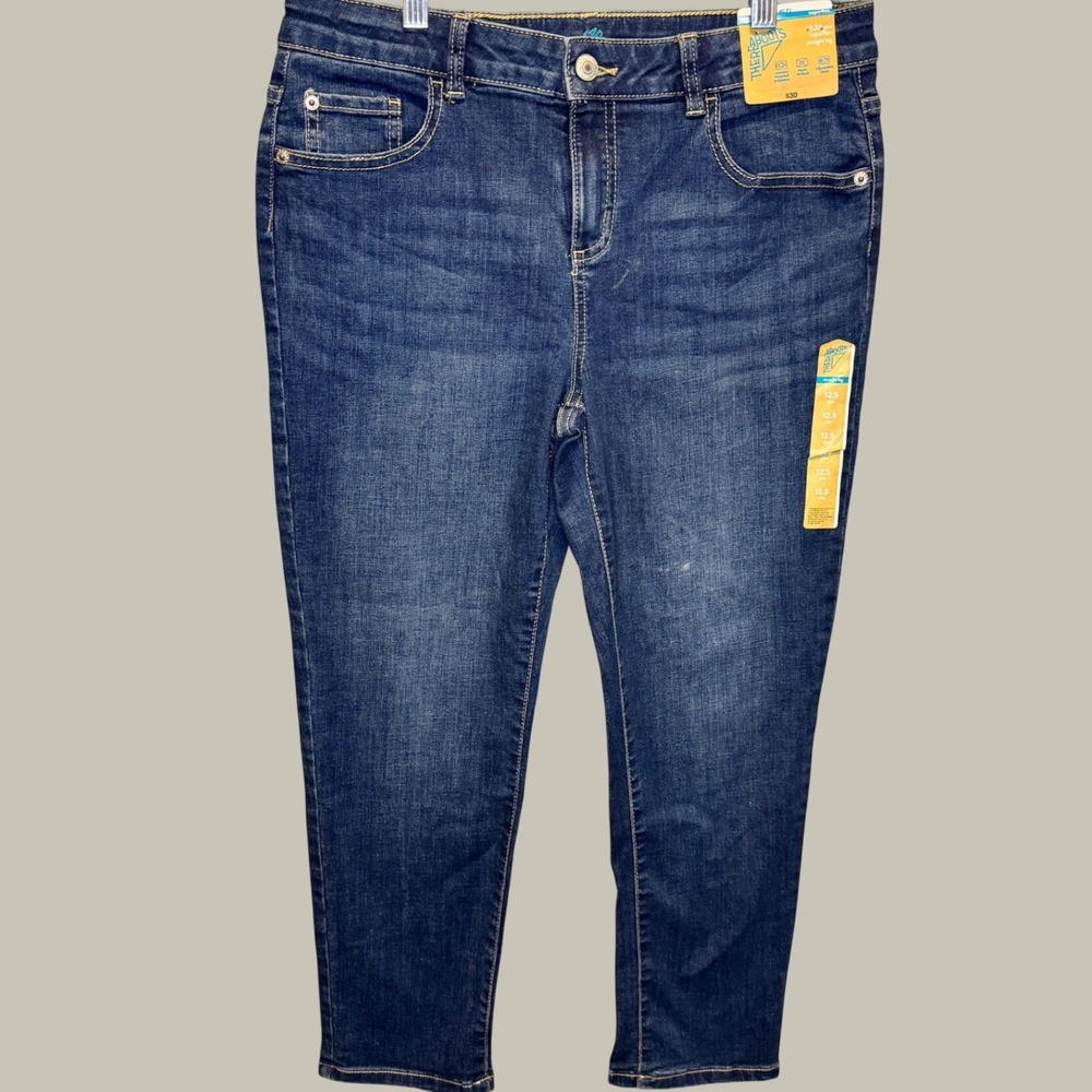 2283 | NWT Thereabouts Superflex Straight Leg Jeans Blue Kids 12.5P Plus